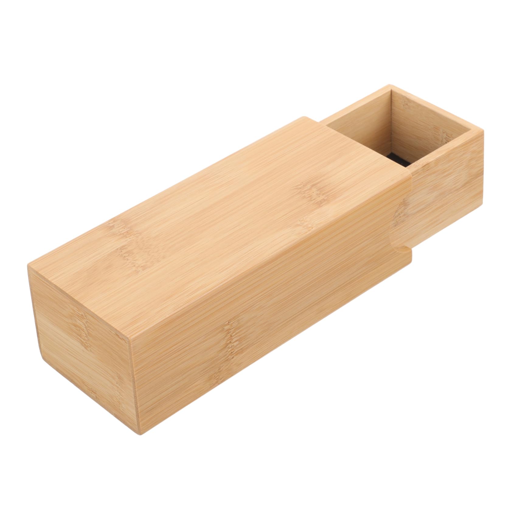 VALICLUD Custodia per occhiali in bambù e legno di grandi dimensioni astuccio sottile per occhiali catena portaocchiali retrò portaocchiali vintage custodia rigida per occhiali da uomo