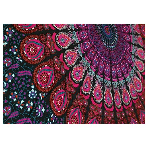 Craftozone Arazzo Regalo Arazzi Hippie Mandala Boho Psichedelico Intricato Indiano Appeso a Parete Copriletto