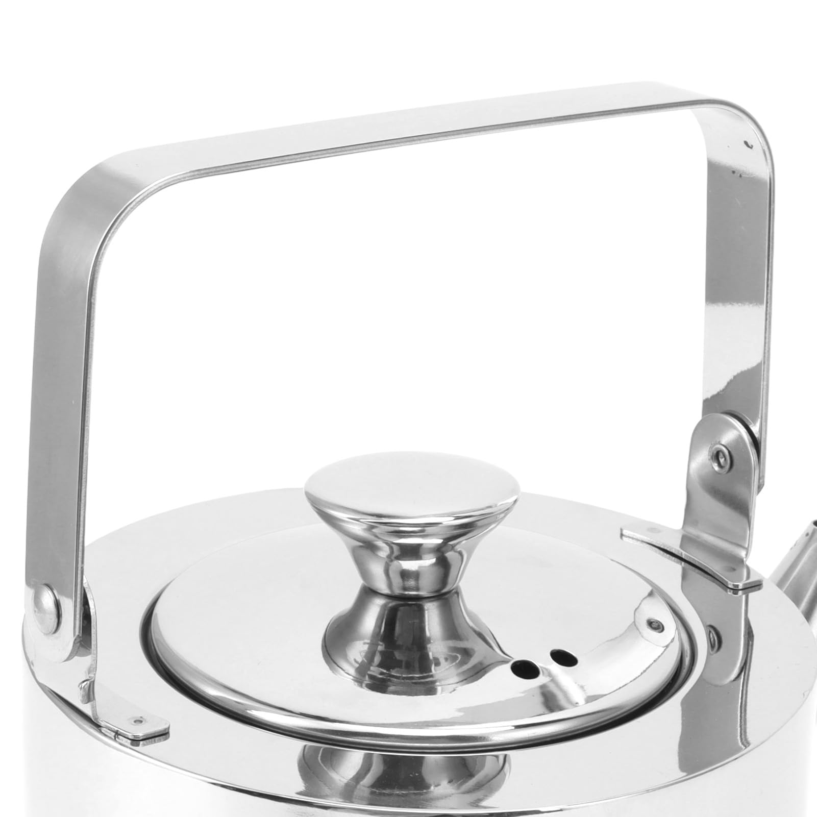 Czajnik do herbaty ze stali nierdzewnej z sitkiem Zagęszczony metalowy czajniczek z gwizdkiem i ergonomicznym uchwytem do wszystkich płyt kuchennych (Large, 1.5L)