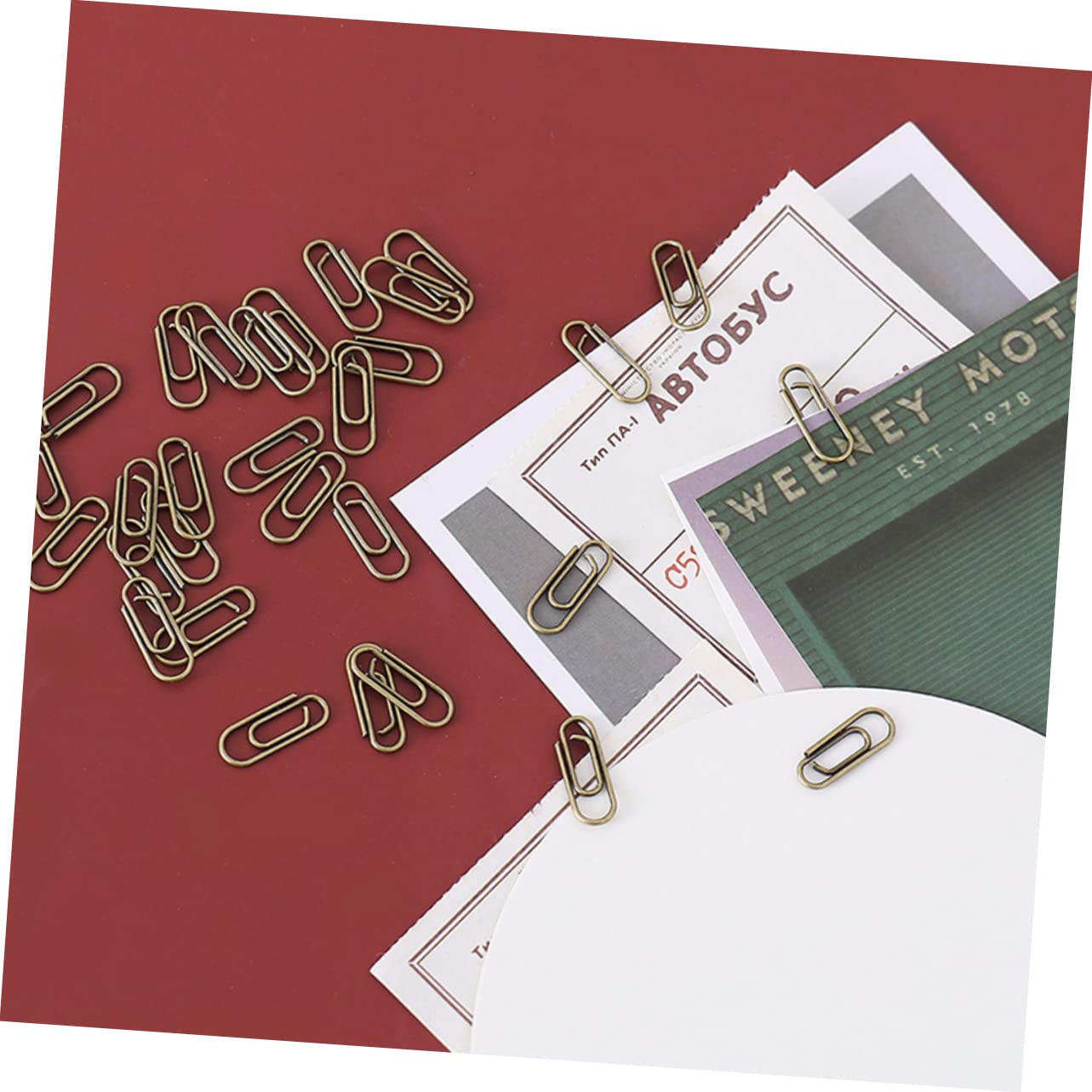 NUOBESTY 500pezzi Graffette Metalliche Retro Per Documenti Clip Multifunzionali Per e Scuola e Facilità