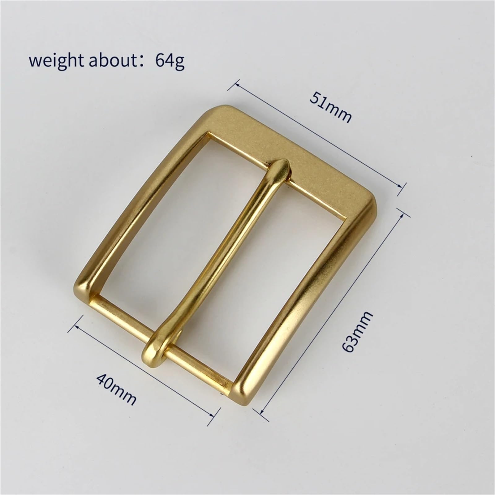 Gürtelschnallen 5 Stück Gürtelschnalle aus massivem Messing, 40 mm, modische Stoffnadel, langlebiges Metallzubehör