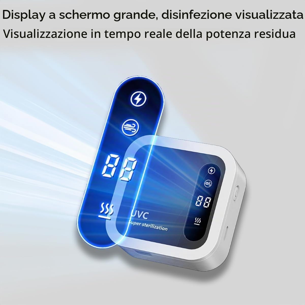 Sterilizzatore Spazzolini Da Denti Uv Disinfettante Per Spazzolini A Basso Rumore, Sterilizzatore Per Spazzolini 1000mah Scatola Portatile Per Asciugatura E Disinfezione, Bianco