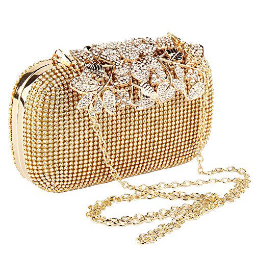 jianyana Damen Diamante Kristalldiamant-Abendtasche Einzigartiger Haken Kupplungs-Geldbeutel-Partei-Brautabschluß