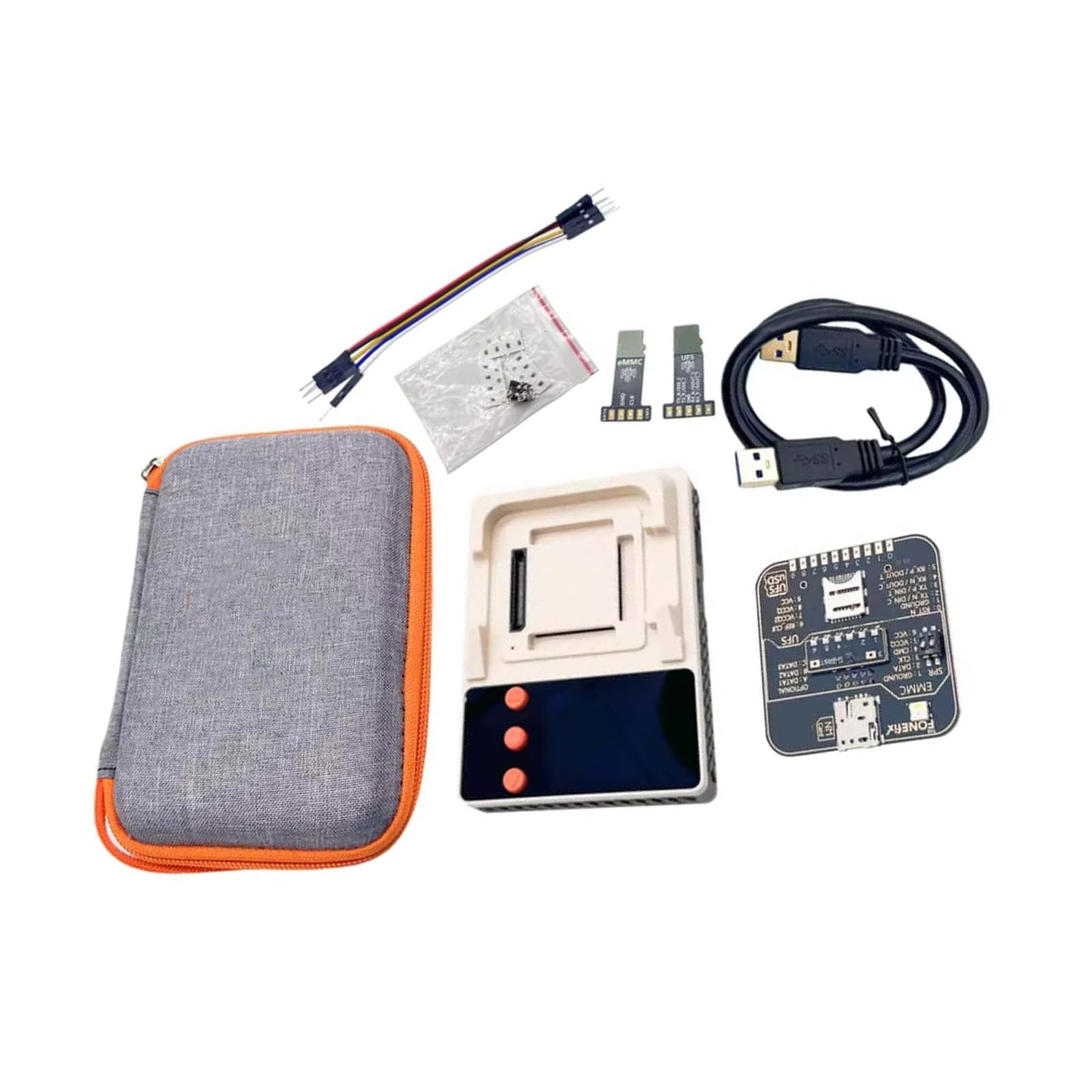 Completo Strumenti Programmazione JTAG velocità per EMMC UFS con adattatori per Socket Multipli Che supportano trasferimento rapido dei Dati a 104 / s Adattatore