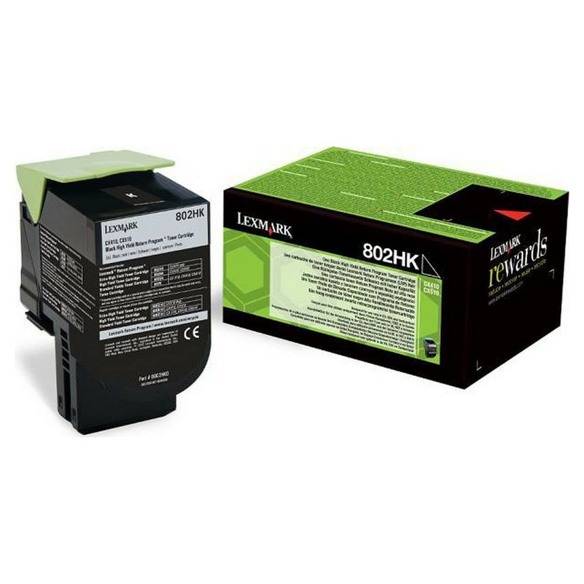 Lexmark - 80C2HKE - Cartouche Toner CX410 CX510 - Noir