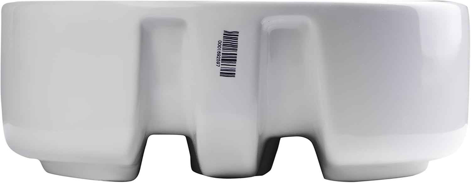 EAGO BA129 16-Inch Round Ceramic Above Mount Bathroom Basin