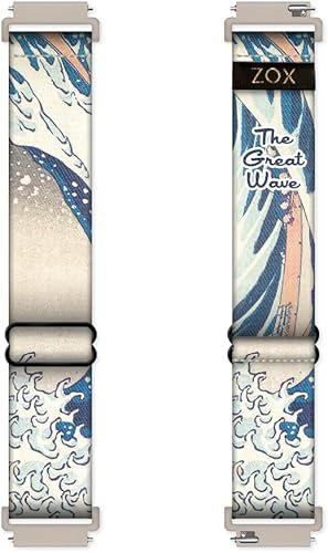 Miniatura 8 de ZOX Correa para reloj inteligente Android  Banda elástica con afirmaciones motivacionales y hermosas obras de arte  Regalos para hombres, mujeres y