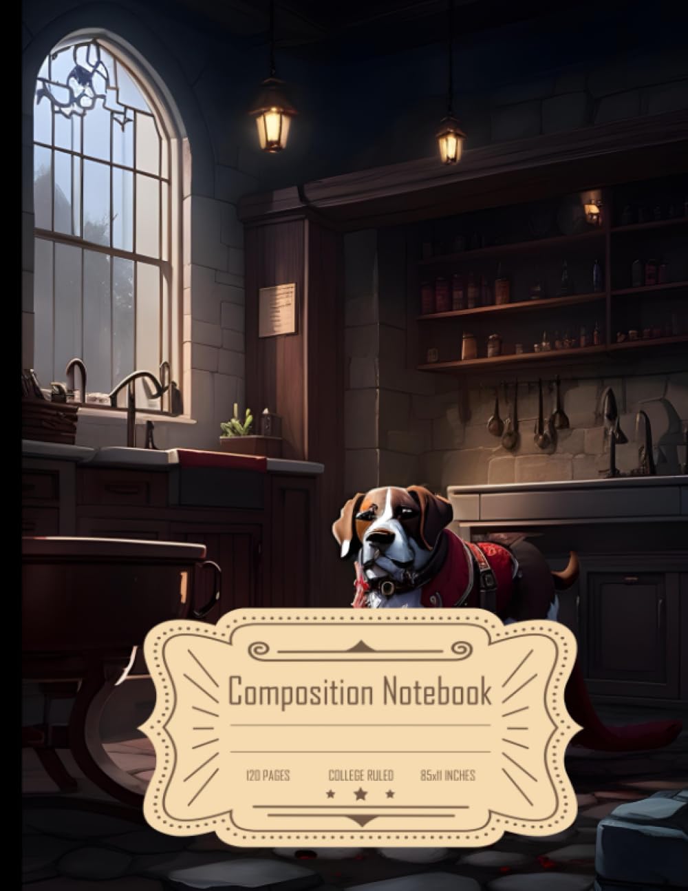 Composition Notebook College Ruled: Lab with Stoneblood, Ideal for Writing, Size 8.5x11 Inches, 120 Pages