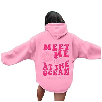 Amazon.com: Qxutpo Pink Hoodie Cute Pink Graphic Hoodies for