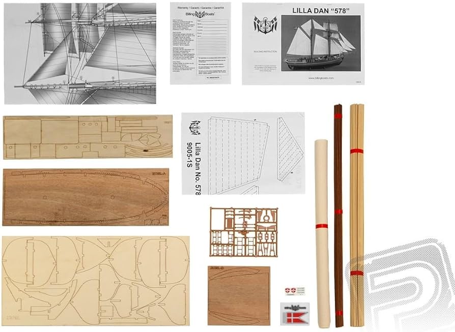 Amazon.co.jp: 輸入帆船模型 ビリングボート 578 リラ ダン (Lilla Dan