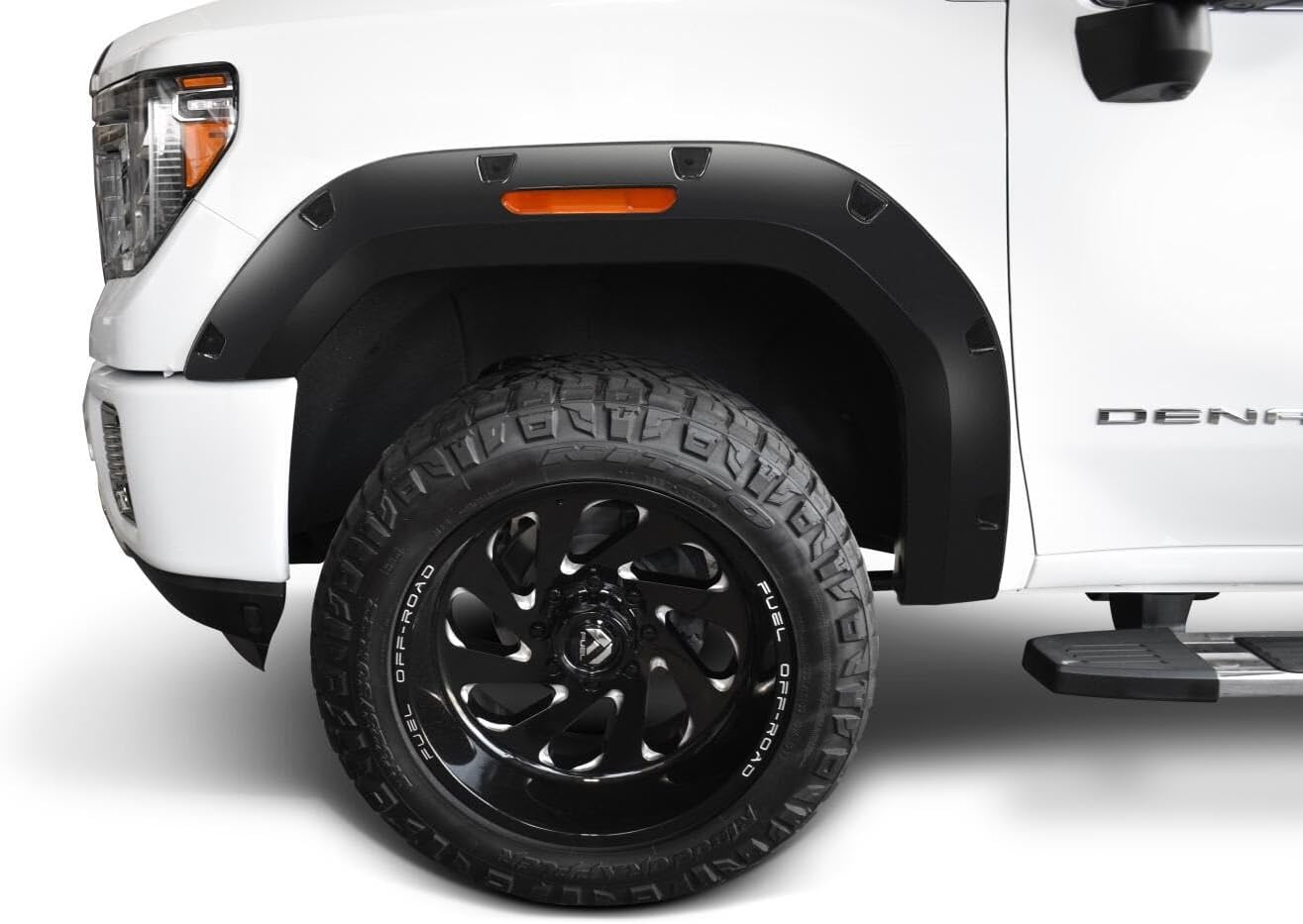 Bushwacker - Pocket/Rivet Style, Front Fender Flares | Fits 2019-2025 Chevrolet Silverado 1500, 2022 Silverado 1500 LTD (Excludes ZR2), Black | 2-Pcs. 40173-02