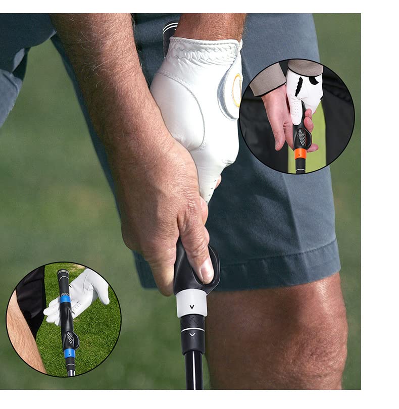 Image of IEKEODI Golf Grip Trainer, Golf Club Grips,Golf Training Aid, Grip Trainer Golf to Help Train Correct Hand Position and Improve Swing Rhythm,Golf Grip Kit Accessories Gifts