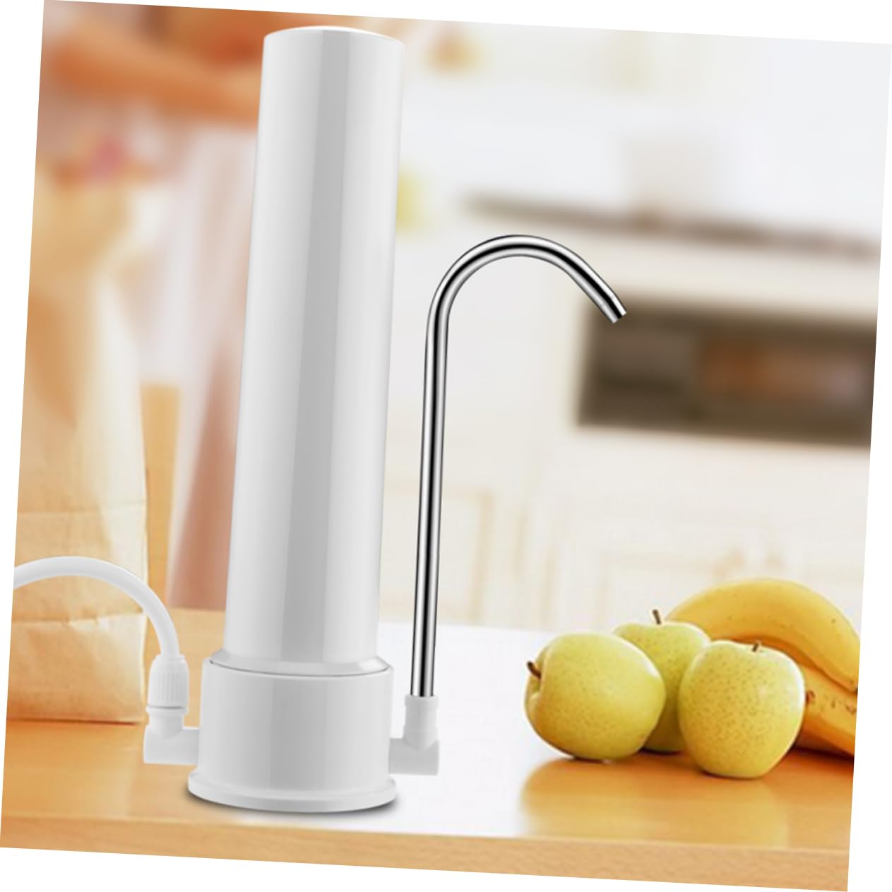 jojofuny Purificateur D'eau du Robinet Cuisine, Filtre à Eau Potable pour Usage Domestique, Installation Simple, D'adaptateurs