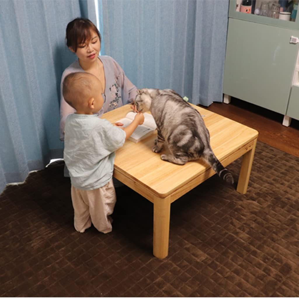 Tavolini caffè Riscaldamento Invernale a Pavimento, Riscaldamento Kotatsu, Tappetino Multifunzionale Basso, Trapunta Grigia, Un Regalo Caldo per La Famiglia (Colore : Grigio, Dimensioni : 75