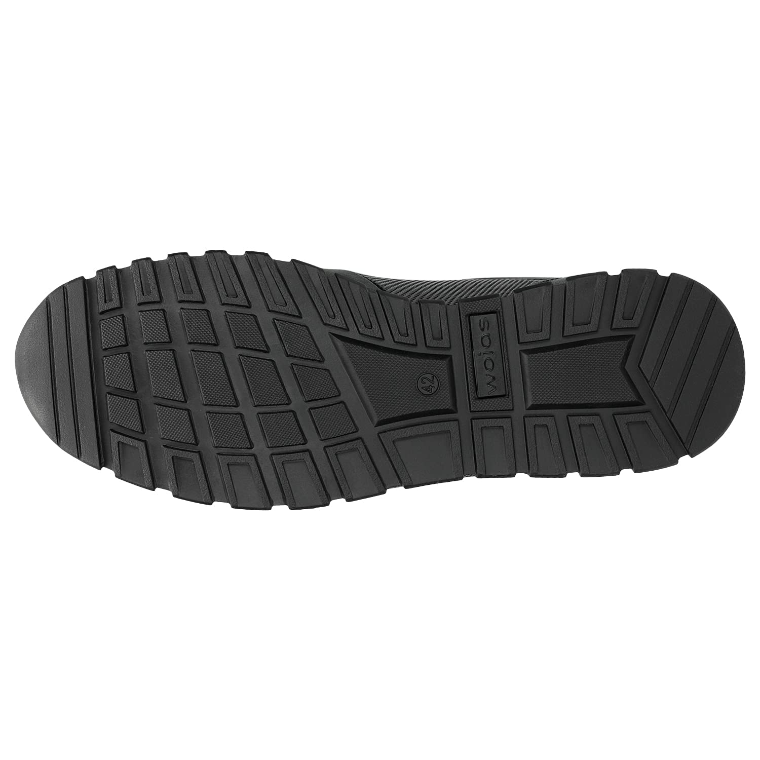 Wojas Sneakersy Męskie, Półbuty Skórzane Casual, Lekkie i Wygodne Obuwie na Co Dzień - Czarne