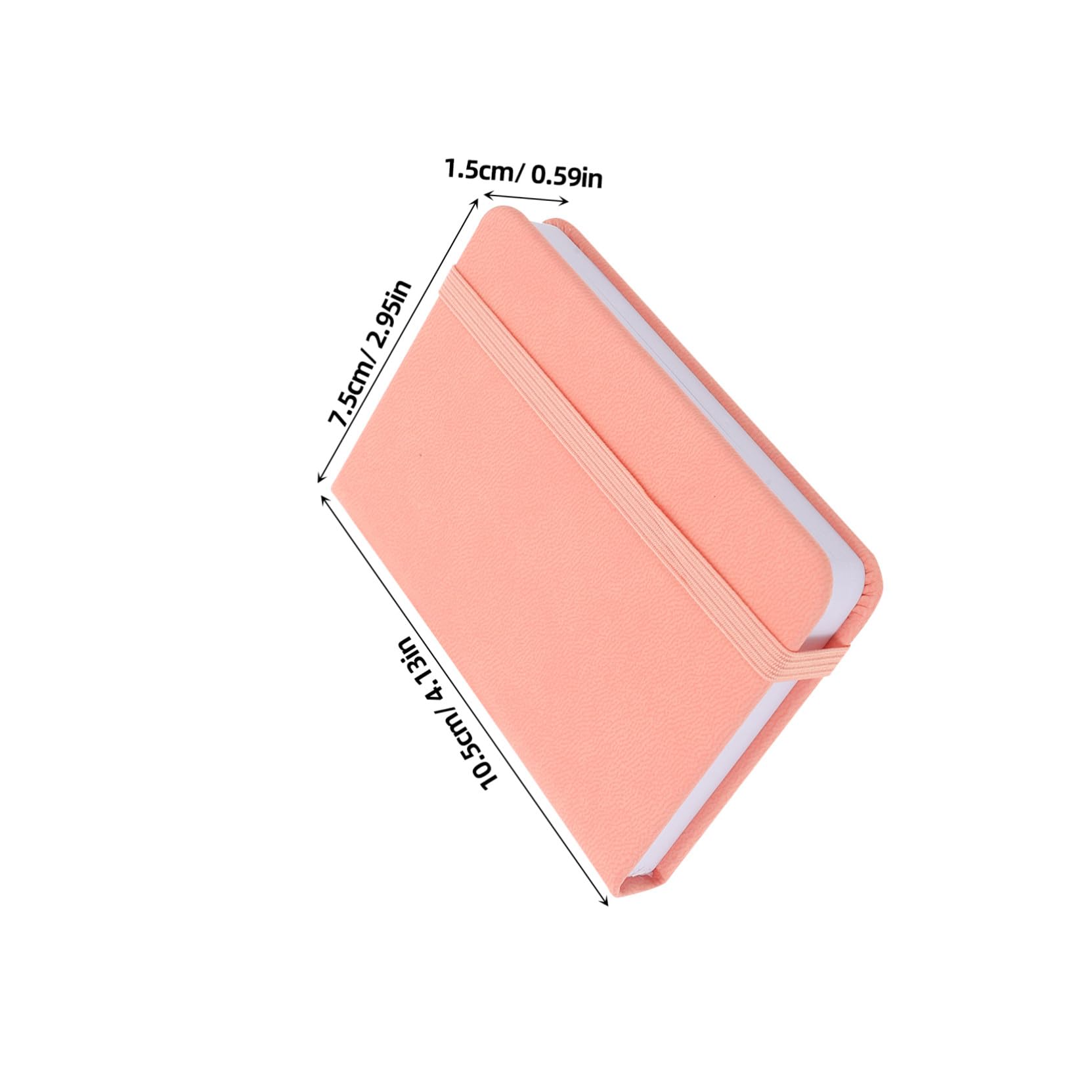 Zerodeko 10 Stück Kleiner Notizbücher A7 Rosa aus Pu Leder mit Papier | Tragbares Notizbuch, Minimalistischer Tagesplaner für Büro und Reisen, Schulanfang Party