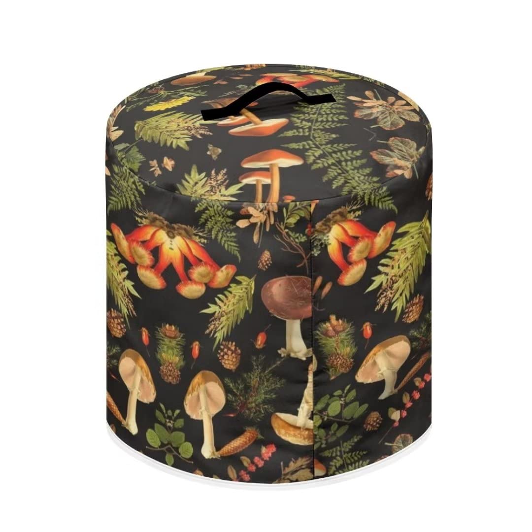 GLENLCWE Red White Dog Paw Print Protective Cover Bag with Pocket and Handle for Electric Pressure Cooker Rice Cooker,Dust Cover for Electric Kitchen Appliance