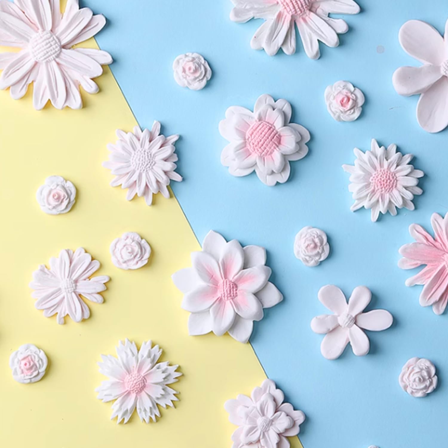 Juego de 10 moldes de silicona para fondant para el día de San Valentín, con forma de corazón, para labios, letras de amor, moldes de chocolate rosa para hornear, cupcakes, dulces, jabón