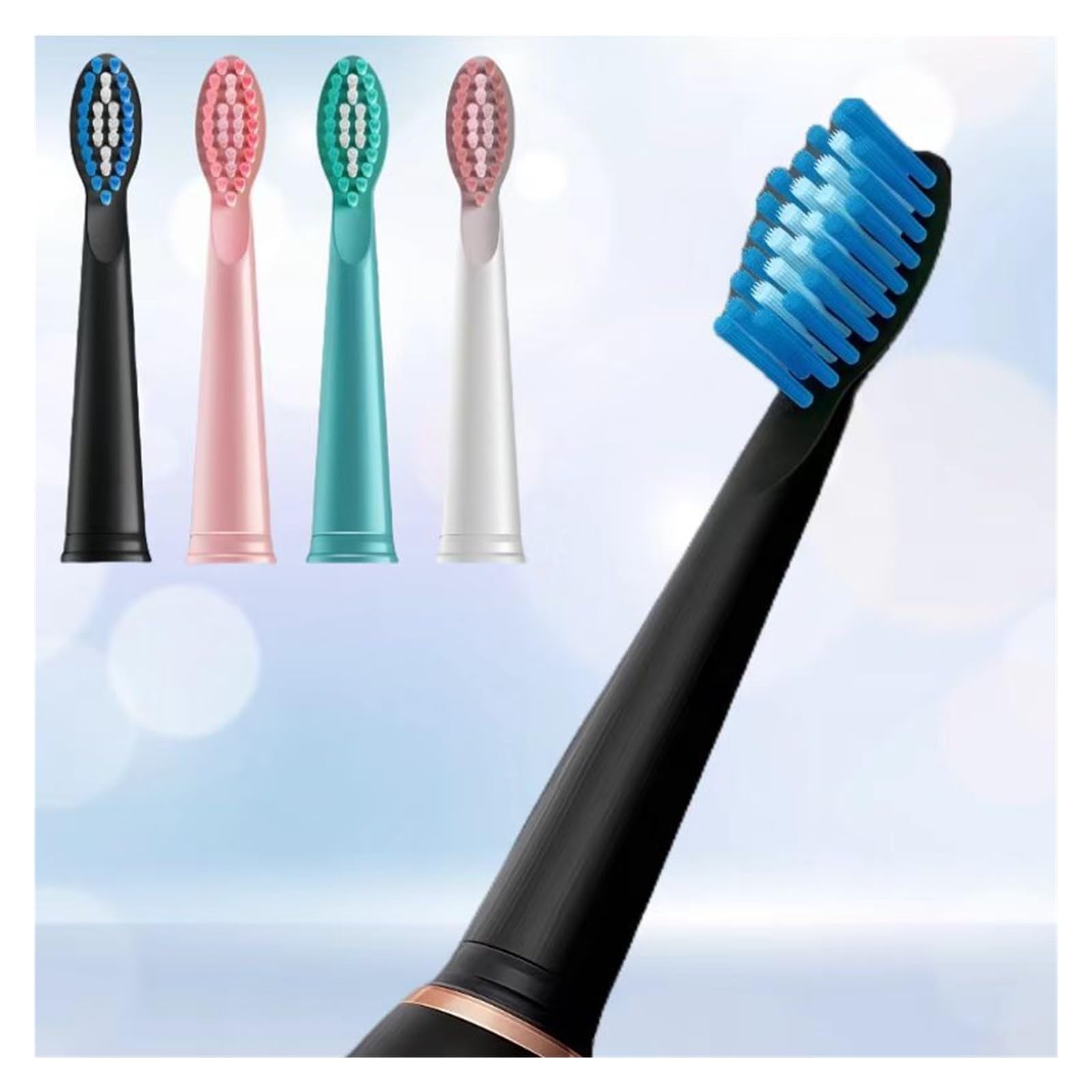 Accesorios Para Cepillos De Dientes Eléctricos Cabezal De Cepillo De Dientes. Compatible Para ZQANG XM-801 El Cepillo De Dientes Eléctrico(8 Pink)