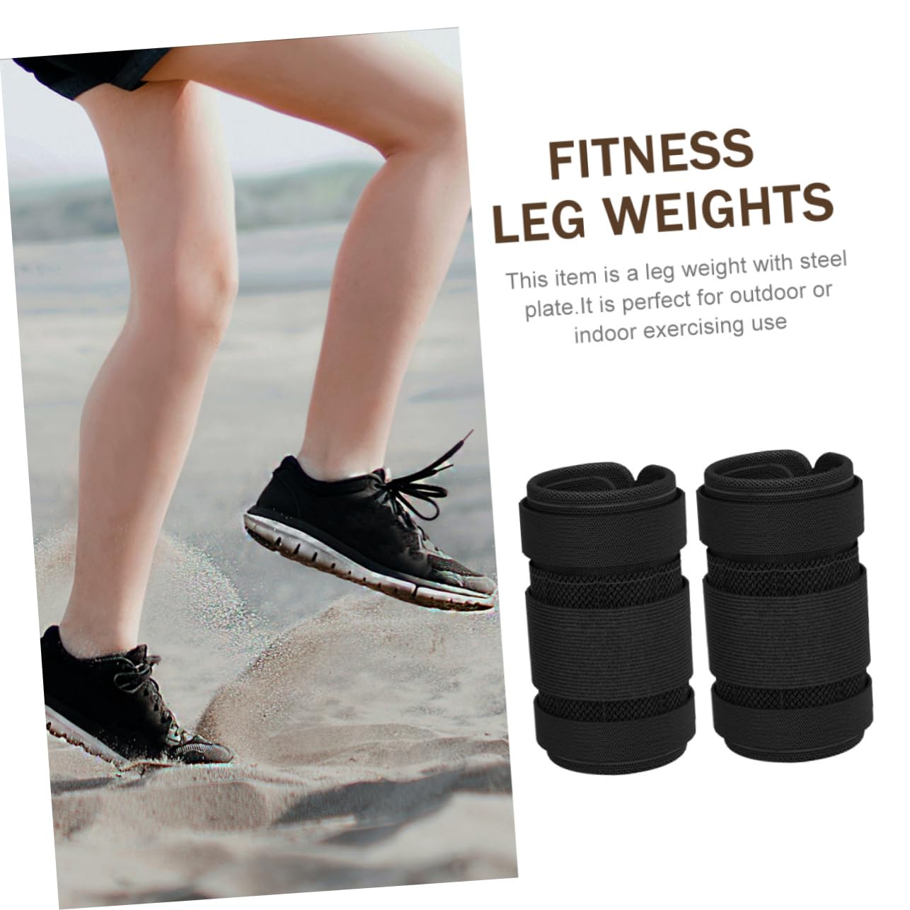 WOONEKY Pesi Caviglia Regolabili con Fascia Traspirante e Materiale Resistente per Fitness Corsa Riabilitazione e Allenamento Gambe e