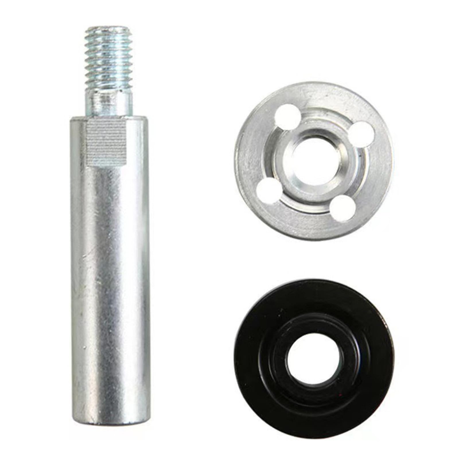 10mm Alloy Steel Grinders Rod 4Hole Flange Plate for 100mm Grinder Extension Accessories (3-Pack) Angles Grinders Adapters Set