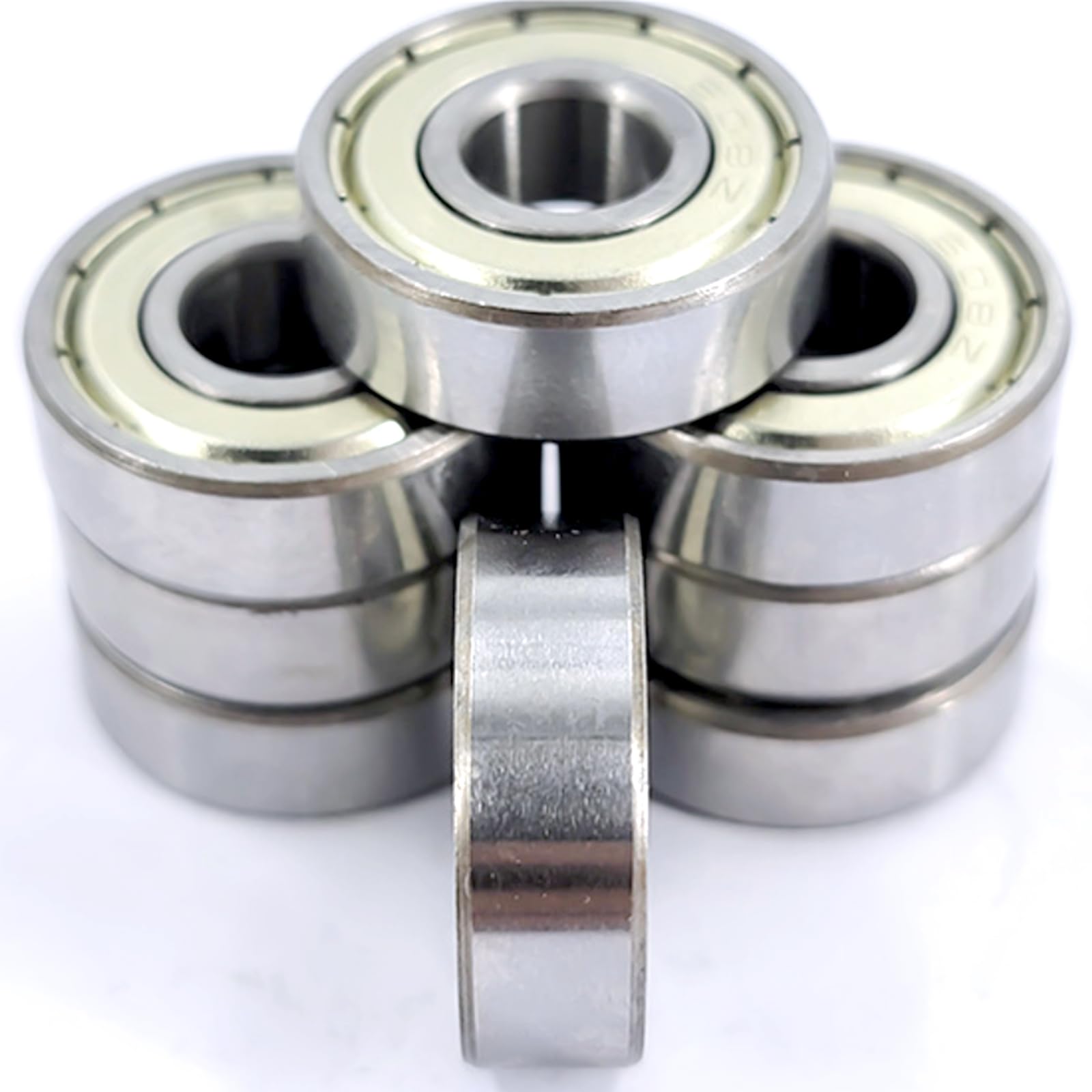 608Z Miniatura Rodamientos de Bolas de Acero Inoxidable 8 mm x 22 mm x 7 mm Doble Sellado para Monopatines