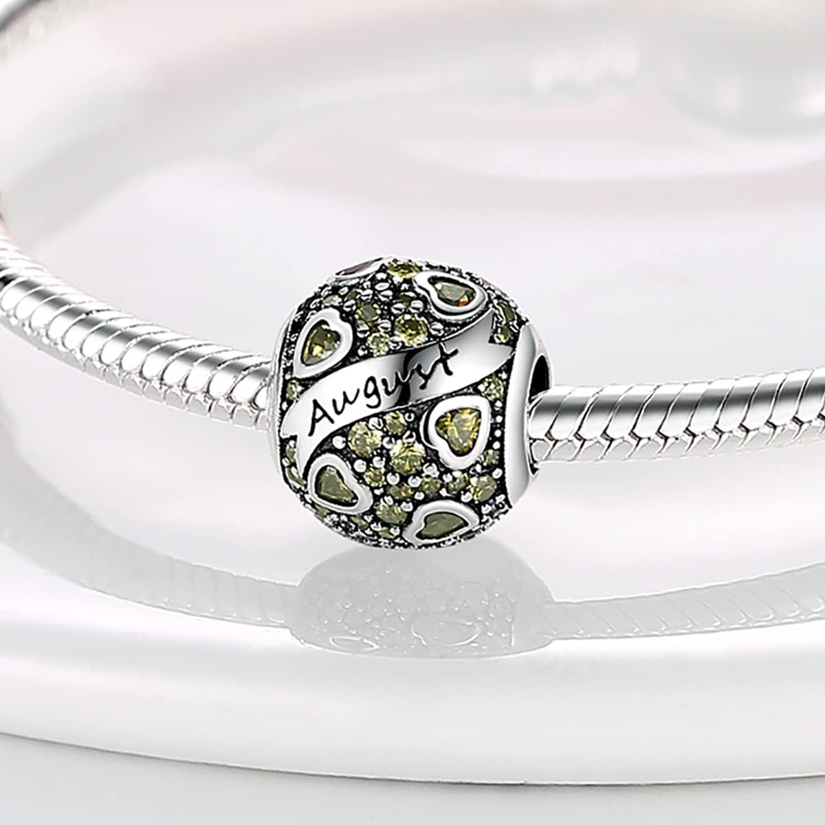 MULA Birthstone Charms 925 Sterling Silver for Bracelets and Necklaces - Dangle Pendants Beads With 5A Cubic Zirconia - Happy Birthday Mothers Day Jewelry - Image 3