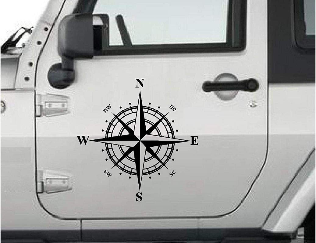 LYOMAN® Compass Racing Stickers for Bumper, Hood, Windows, Decals ...