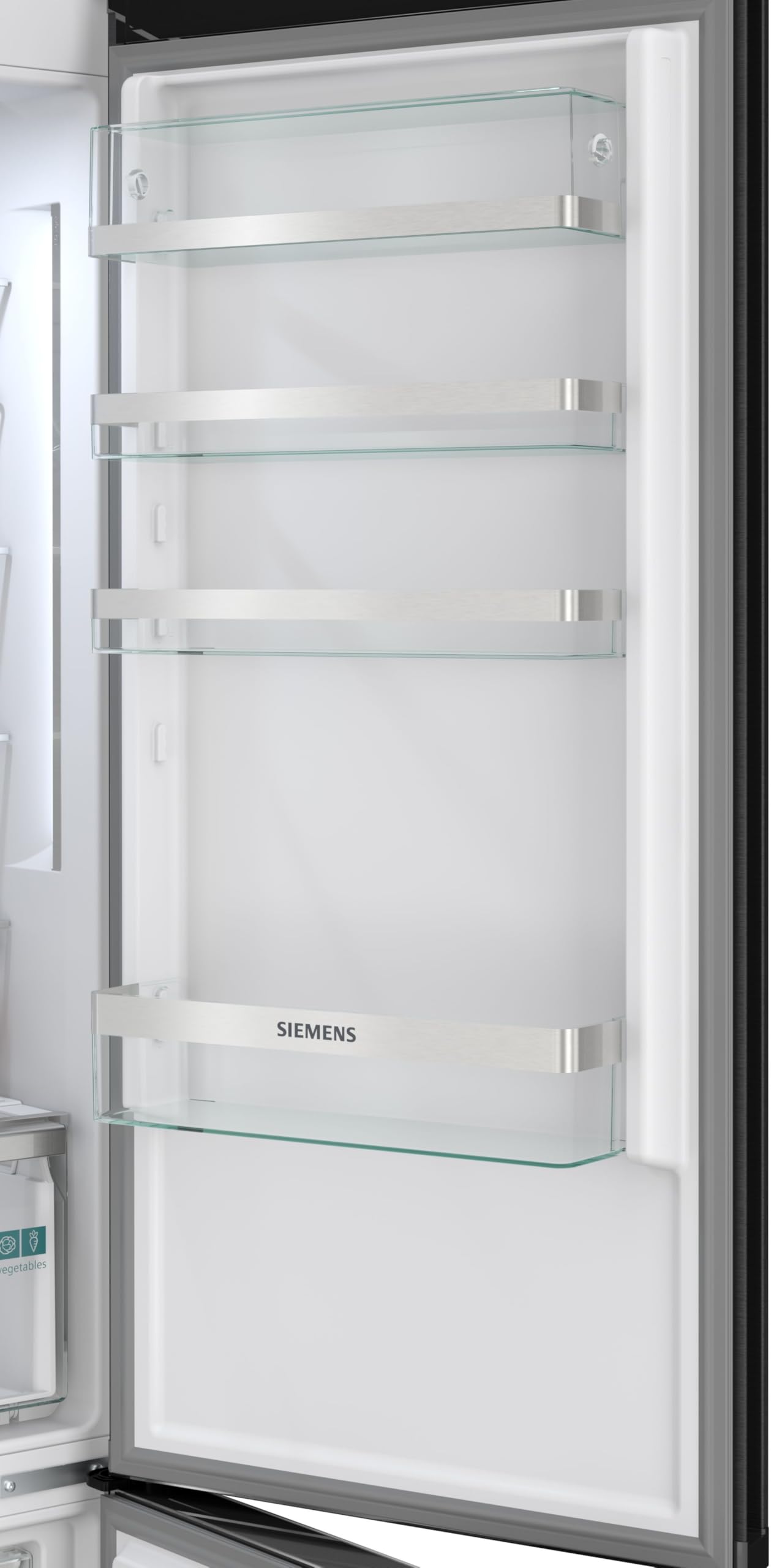 Siemens iQ500 Freistehende Kühl-Gefrier-Kombination 203x60cm, KG39NAXAG, 260L Kühlen & 103L Gefrieren, Total noFrost, Nahtlose Platzierung, hyperFresh 0°C Schublade, antiFingerprint Schwarzer Stahl