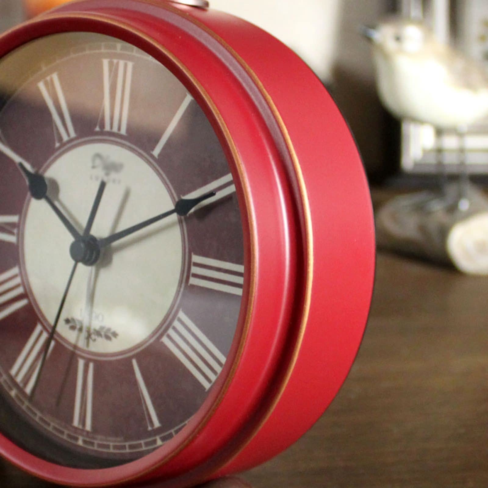 Despertador, Sveglia analogica Vintage silenziosa intelligente comodino(Grijs)