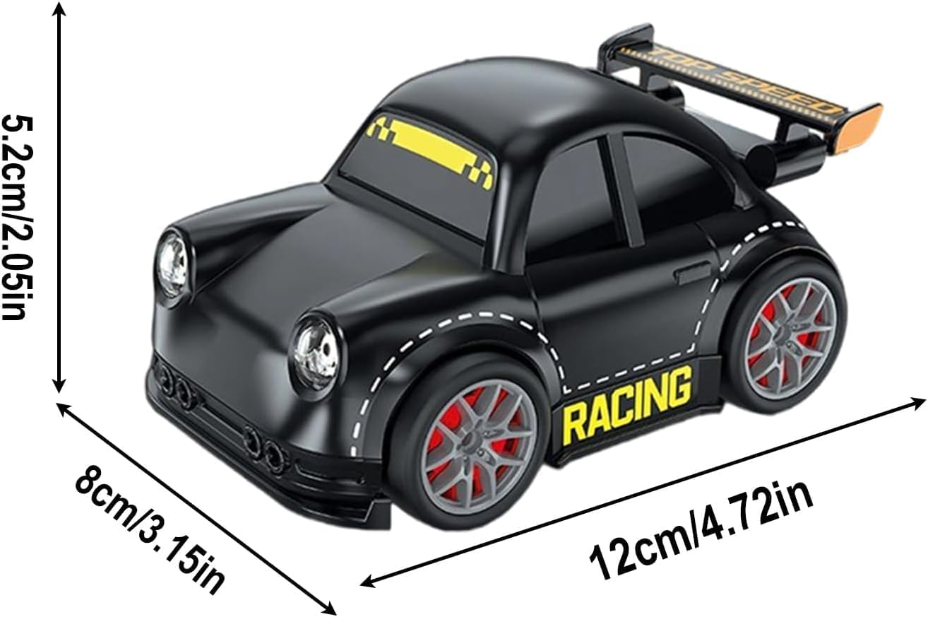 Remote Control Car,Intelligent Inductive Movement Toy Car with Auto-Follow Mode and 360°Spins Drift, 2.4Ghz RC Racing Car Simulated Sounds and Headlights, Ideal Gift for Children (Black)