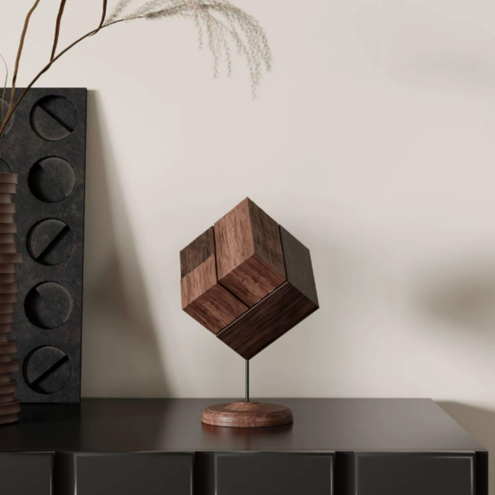 Escultura Geométrica Compacta