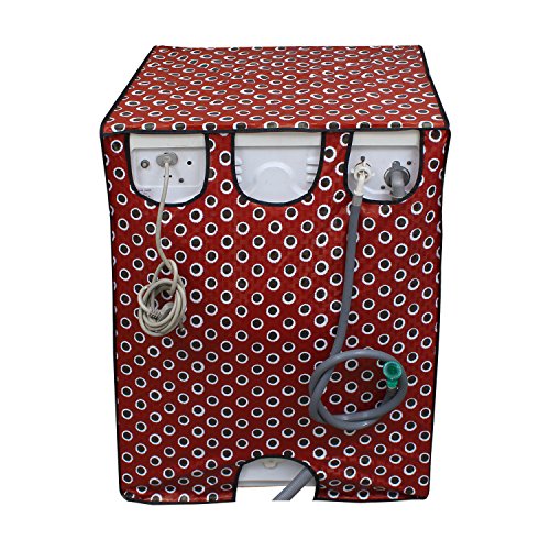 Image of Lithara Waterproof Front Load Washing Machine Cover For 5 Kg, 5.2 Kg, 5.5 Kg (Design 11)
