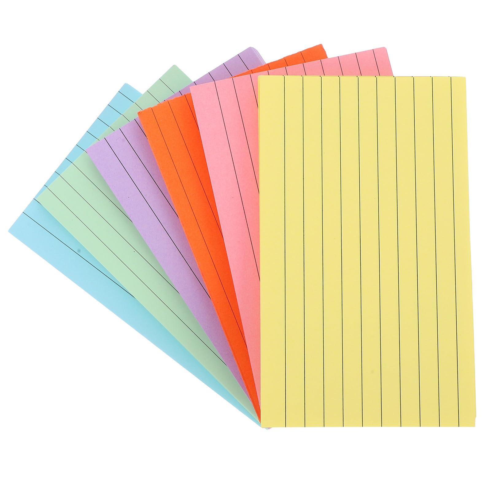 Tarjetas de índice portátiles rayadas para estudiar y organizar proyectos en la oficina o el hogar