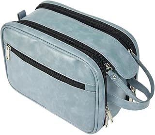 Waterproof Toiletry Holder, Reusable Travel Case, Male Hygiene Organizer | Travel Wash Organizer, Spacious Grooming Pouch, Personal Care Supply, Shaving Gear Accessory, Bathroom Storage Piece