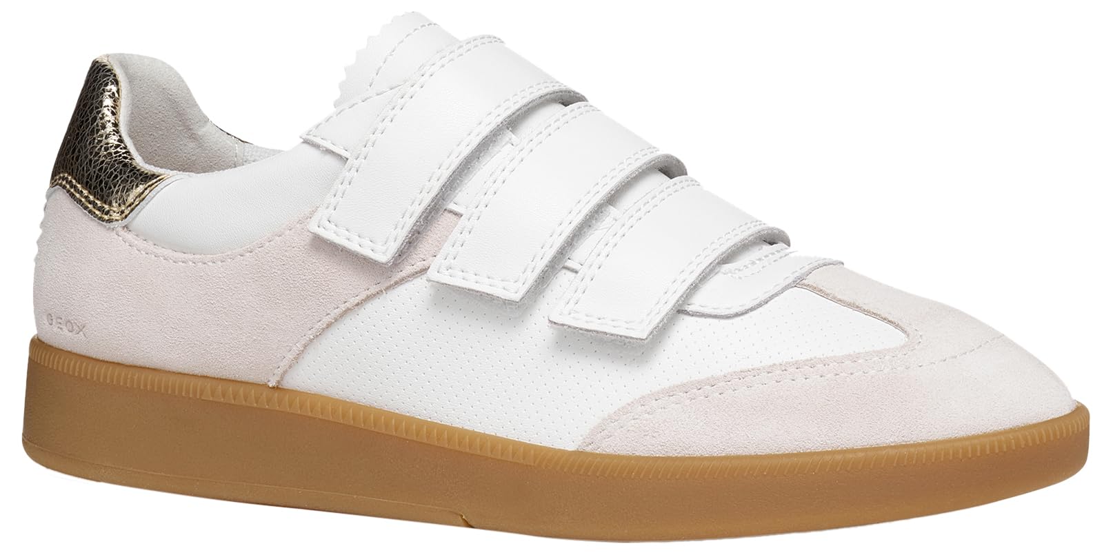 Geox Women's D MELEDA A Trainers, White/LT Ivory, 38 EU