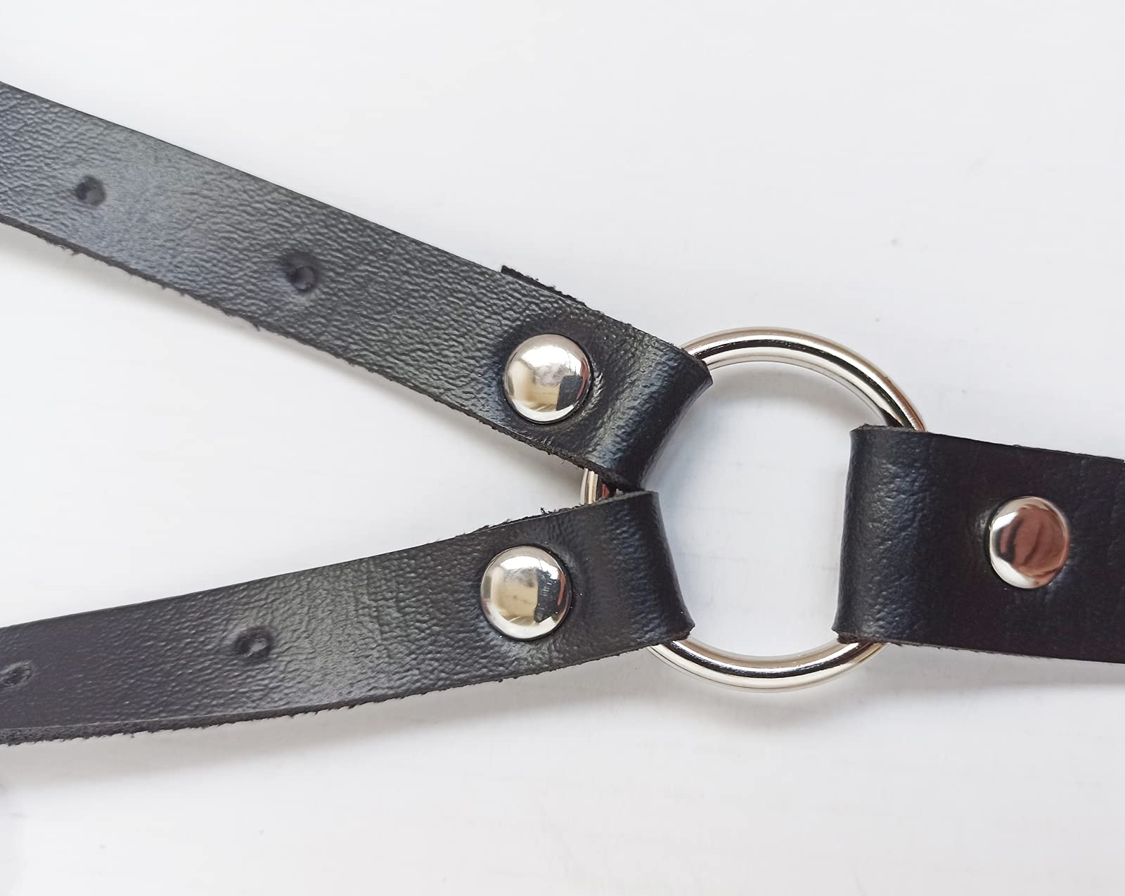 Leather Suspenders For Men, Body Harness Belt Punk Adjustable Faux Leather Suspenders With Hook And Rings For Men, Harness For Men Black