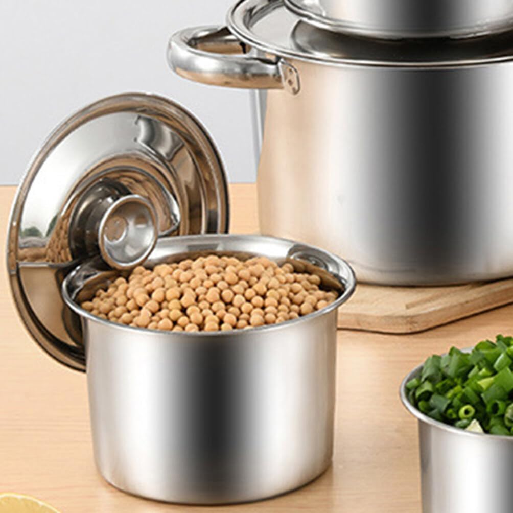 Garneck Stainless Steel Pot Cover, 20cm Universal Lid with Handle, Silver, 20.00X20.00X1.00CM - Image 3