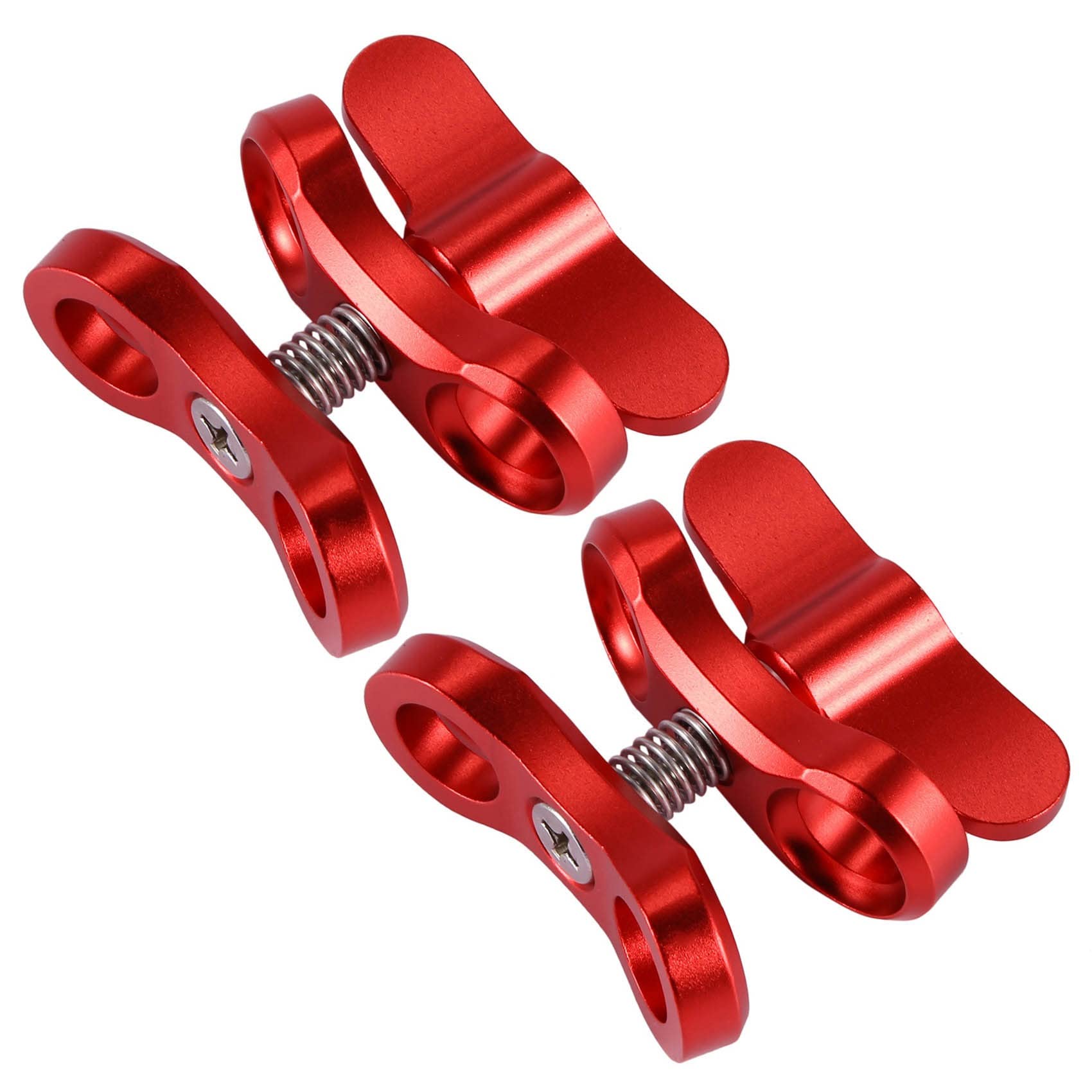 2X Accessoire de Camera Clip de Papillon de Boule de Lumieres de Plongee Support de Fixation de Bras en Aluminium pour 3 + / 4/5 Gitup SJ6000 Camera Rouge