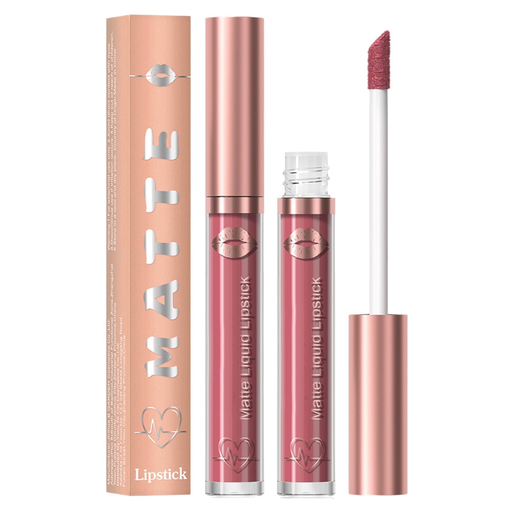 Highly Pigmented Matte Lip Gloss - Waterproof Formula for Day Night and Special Events Type 07 One Size