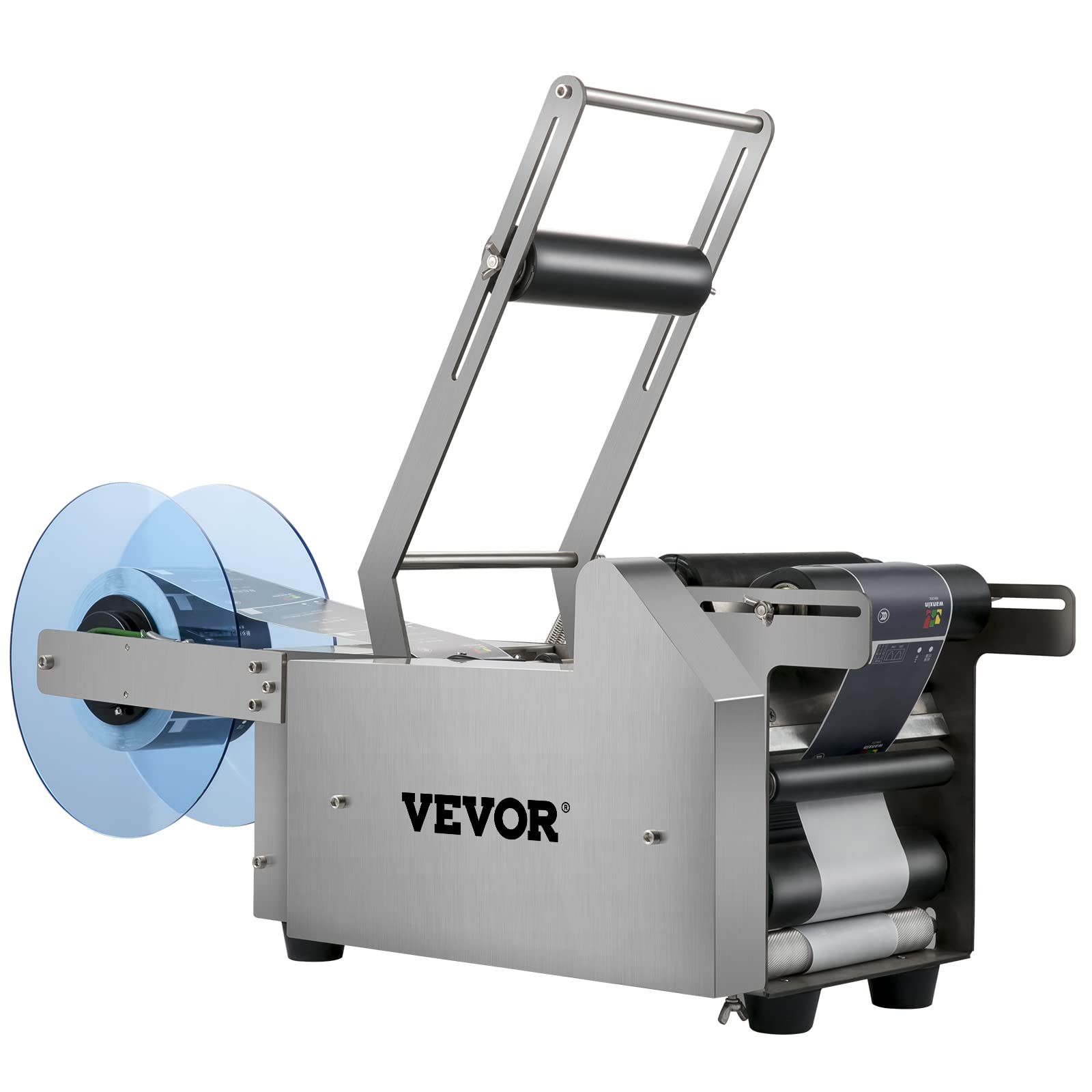 VEVOR MT-50 Étiqueteuse de Bouteilles Rondes Semi-Automatique 50 pièces/Min pour Bouteilles de 12 à 90 mm