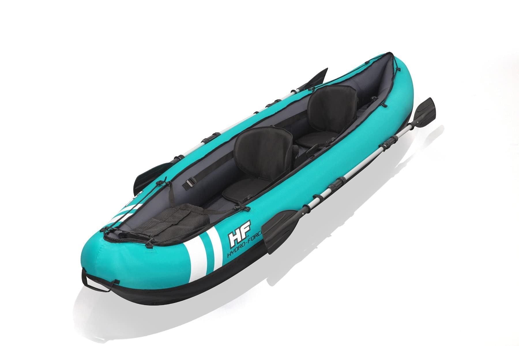 Bestway Hydroforce Ventura Kayak 2 Persone Set Gonfiabile Barca Set con Pompa a Mano, pagaia e Custodia