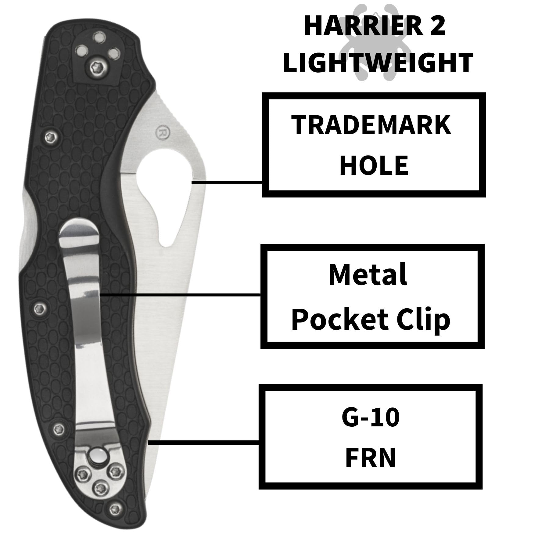 Spyderco BYRD KNIFE - Harrier 2 - BY01PSBK2