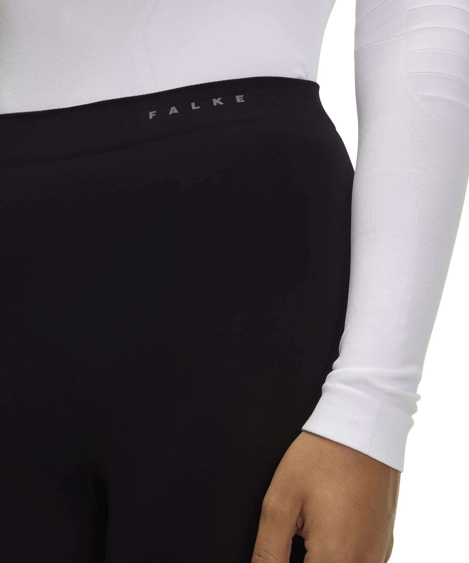 FALKE Women's Warm 3/4 Tights 3/4 Sport Tights Base Layer Bottom, Thermal Underwear, 1 Pair