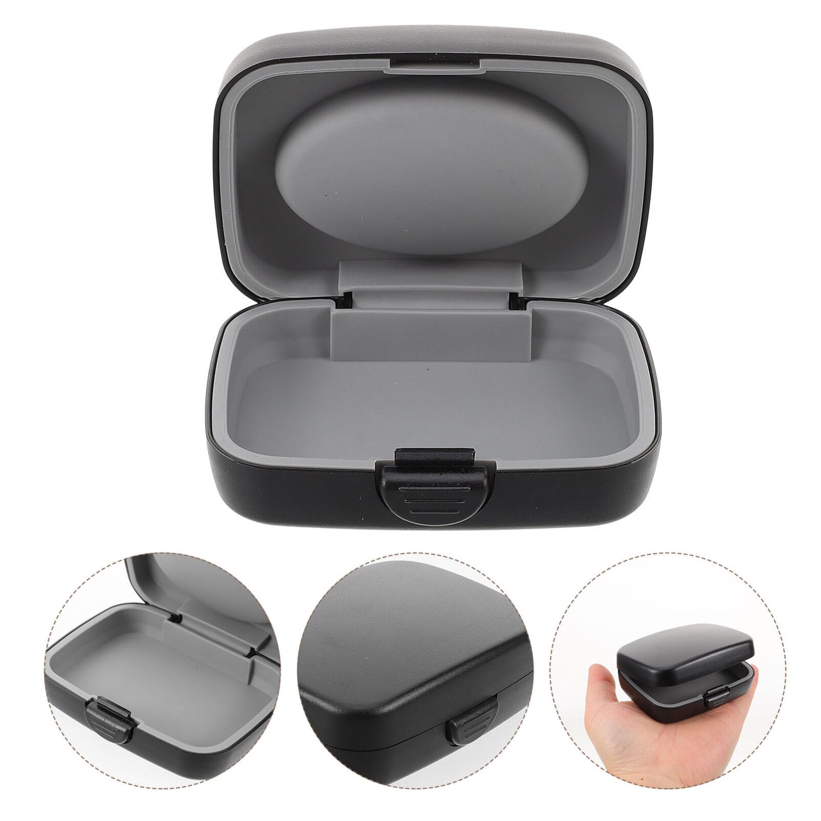 Ipetboom Small Portable Storage Case Shockproof Protective Box for Hearing Devices Design for -Term Use for Travel and Everyday