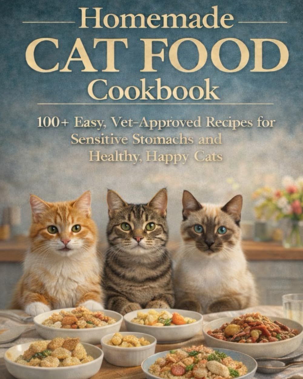 Homemade Cat Food Cookbook: 100+ Easy, Vet-Inspired Recipes for Sensitive Stomachs and Healthy, Happy Cats