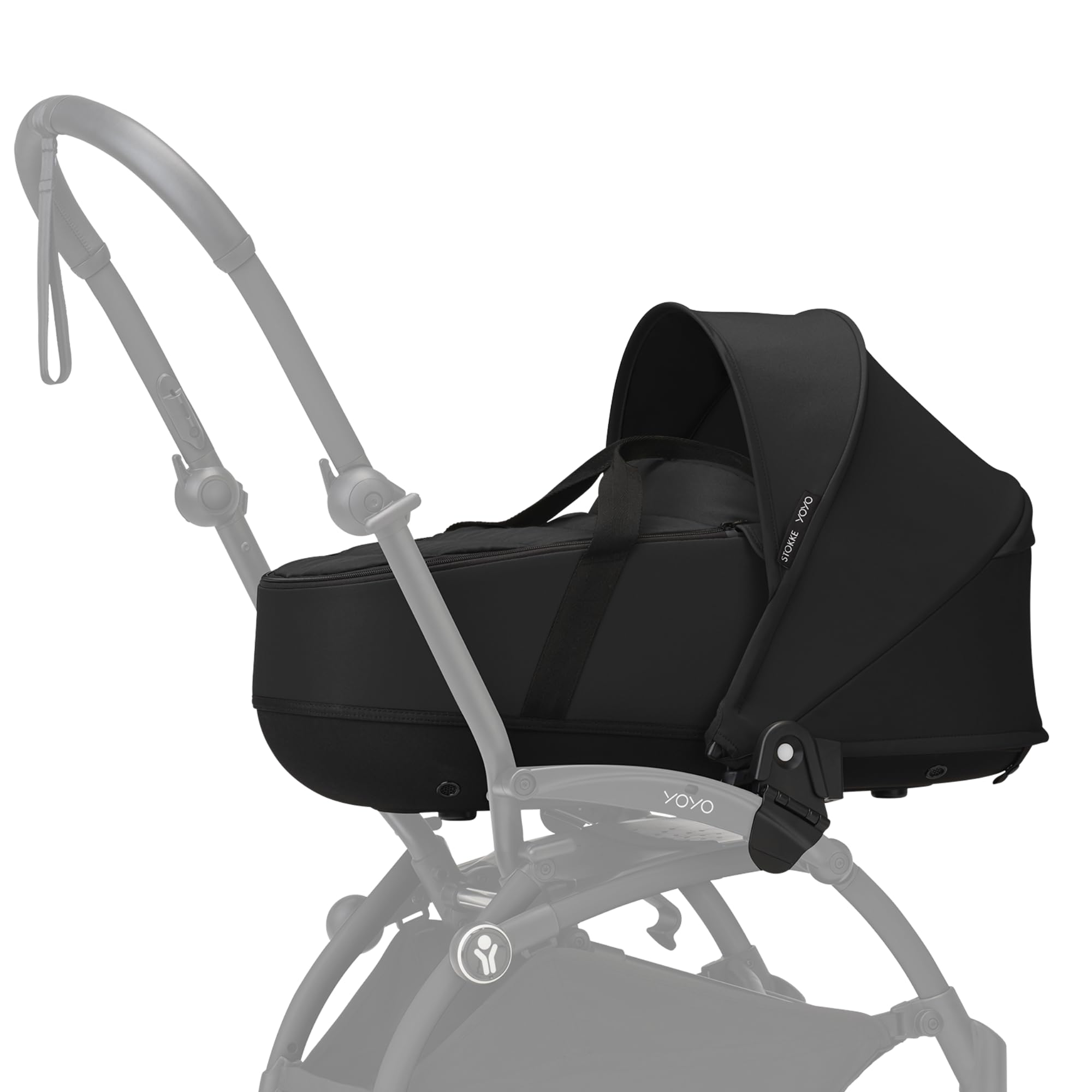 Stokke YOYO Newborn Shell, Nero - Per neonati fino a 6 mesi o fino a 9 kg - Include guscio semirigido, materasso doppio e coprigambe - Necessario telaio YOYO (venduto separatamente)