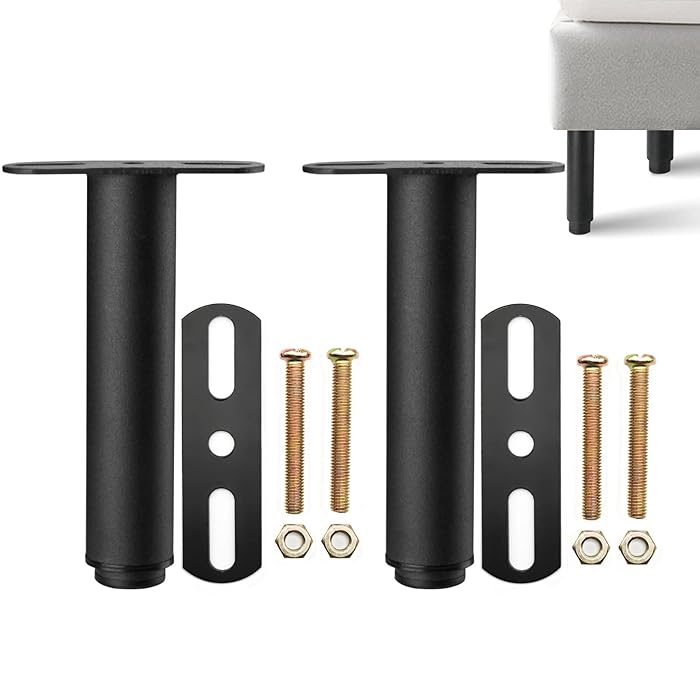 Buy Bed Adjustable Legs, Metal Furniture Support Legs Foot Retractable