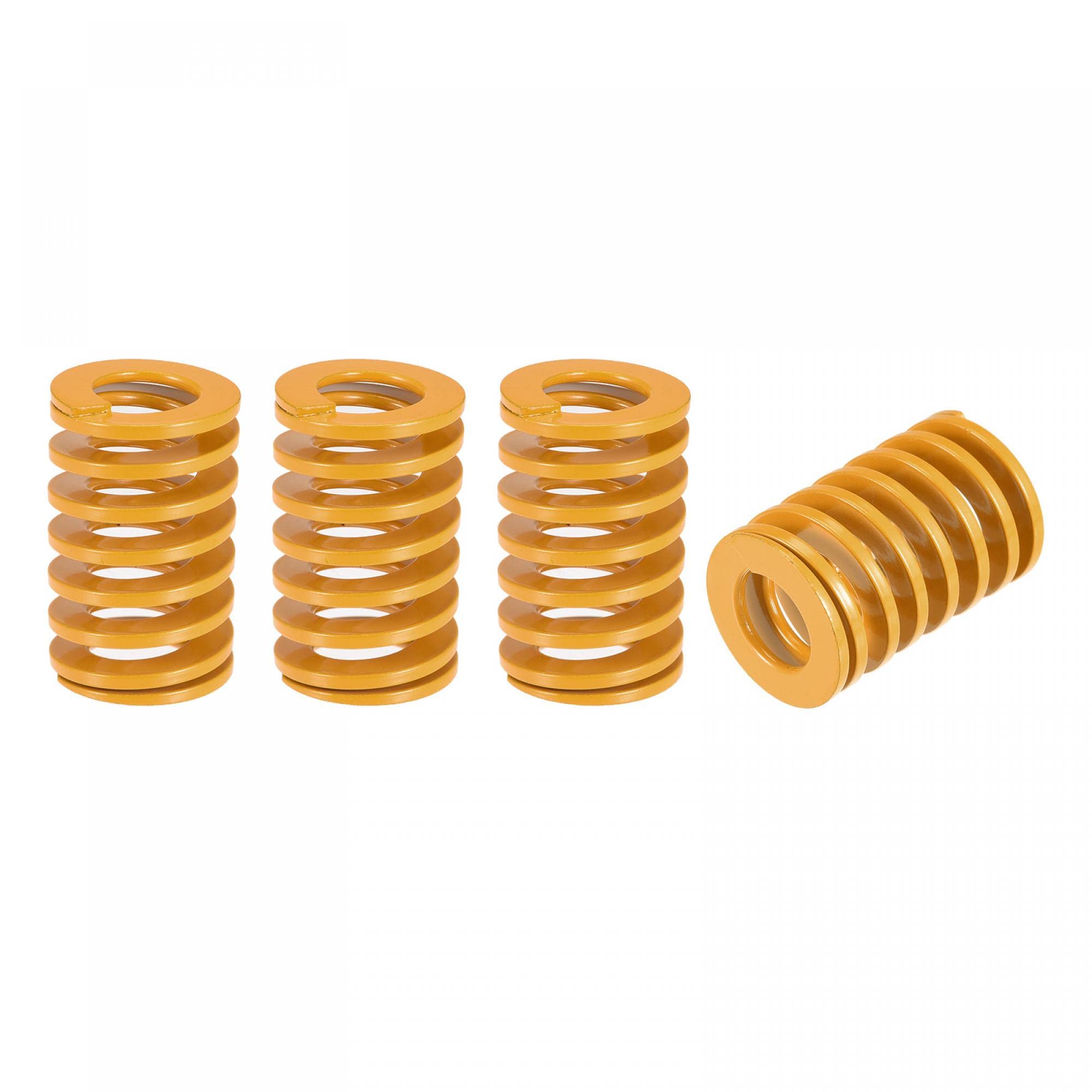 Light Spring Hardware Yellow Uxcell 3D Printer Die Springs - 25mm OD 40mm Long 4pcs Light ...