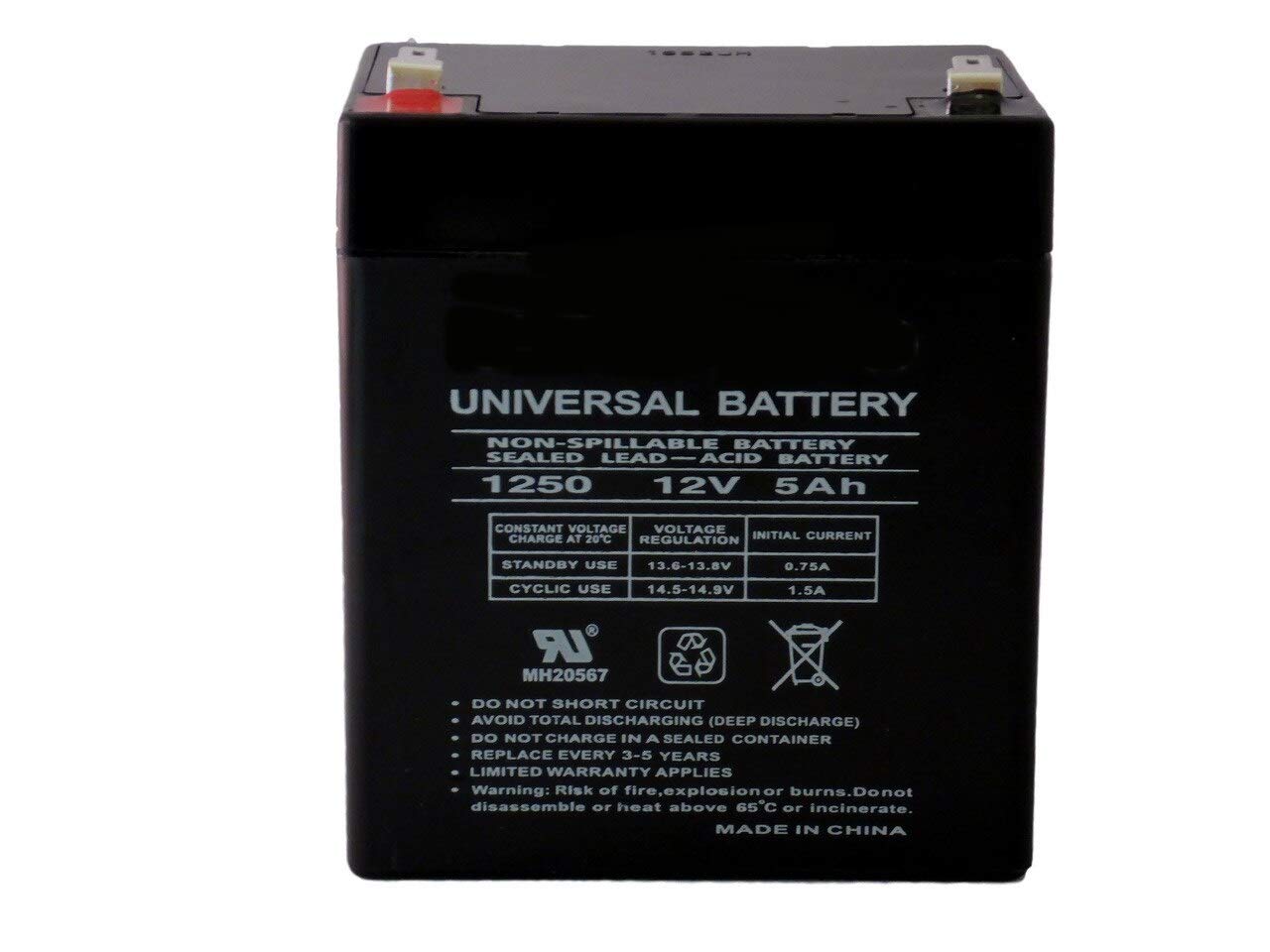 power Rechargeable SeaLED Lead Acid Battery for Multi Use (12V/5Ah)